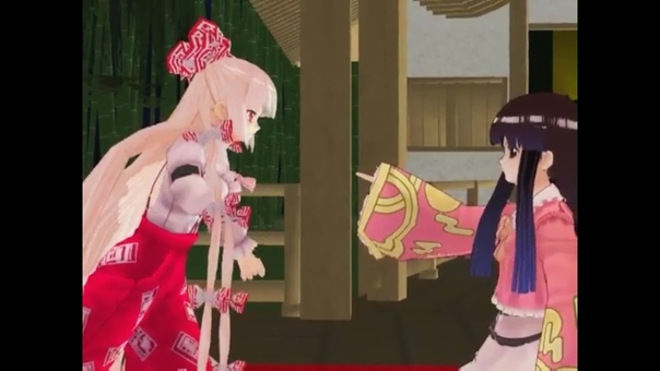 Touhou MMD Ая Шамеймару в Эйентейе ( Rus+ Eng Sub) 2,