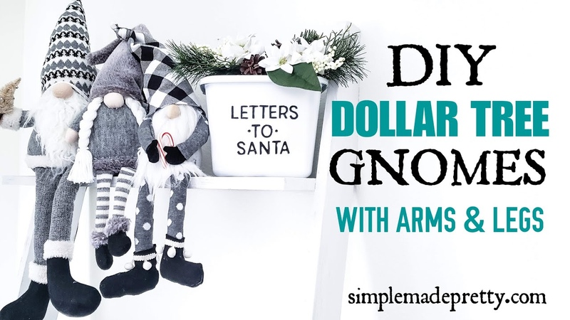 How to Make a Gnome with Arms and Legs, Dollar Tree Gnomes DIY, Gnome Arms, Gnomes