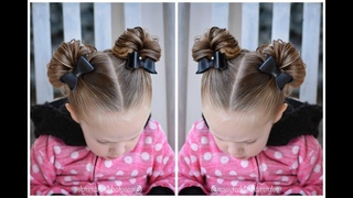Minnie Mouse Buns - Hair Tutorial