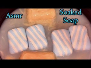 Soaked soap  Sea minerals Tar soap Размокшее мыло  Asmr