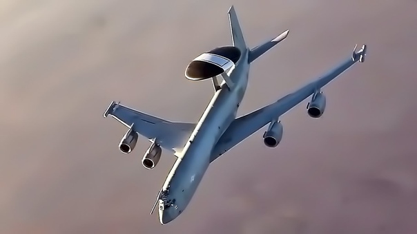 British E 3 D Sentry Over Iraq Aerial