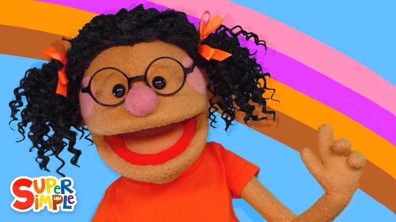 Pink Purple Orange Brown With The Super Simple Puppets, Kids Song, Super Simple