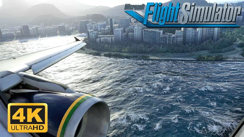 (4 K) Flight Simulator 2023 MAXIMUM GRAPHICS A320 SANTOS DUMONT