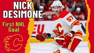 Nick DeSimone #57 (Calgary Flames) first NHL goal Dec 21, 2023