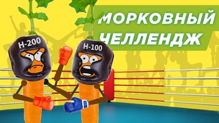 Морковный челлендж! Быстро отжать и выпить H-100 против H-200: выиграй Konstar!