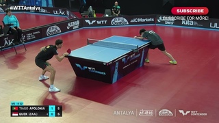 Tiago Apolonia vs Quek Izaac | MS R32 | WTT Contender Antalya 2023