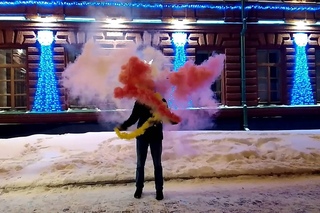 Цветной дым - colored smoke, дымовые шашки -  smoke bombs, Смок Фонтан - Smoke fountain