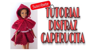 DISFRAZ CAPERUCITA PARA MUECA