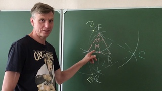Геометрия Задача про циркуль Найти середину отрезка одним циркулем