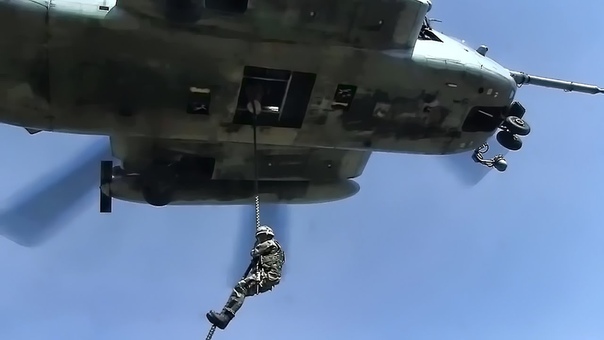 Royal Dutch Marines Fast Rope Insertion
