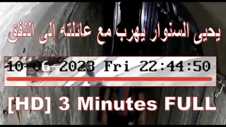 [HD] IDF : Yahya Sinwar flees with his family into a tunnel -  يحيى السنو&
