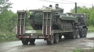 Марш военной техники из Оренбуржья в Самару для участия в параде к 75-летию Победы