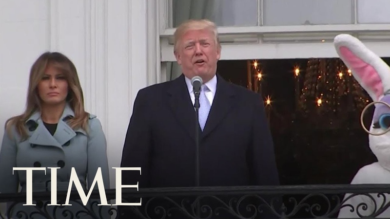 President Donald Trumps Easter Egg Roll Speech From The Truman Balcony,
