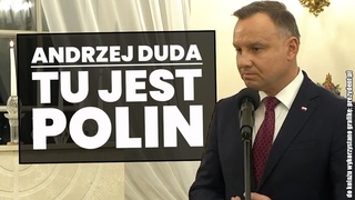 Andrzej Duda podczas palenia wiec chanukowych: tu jest Polin