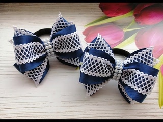 Простые школьные бантики МК КАнзаши / Simple school bows /  Simples escolares fitas