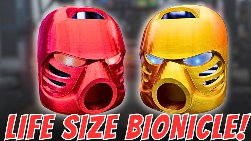 3 D Printing My Childhood, Making LIFE SIZE Lego Bionicle