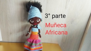 Africana  Amigurumi=3 parte- vestido y turbante