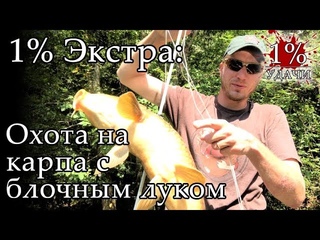 1% Экстра: Охота с блочным луком на карпа с берега или боуфишинг