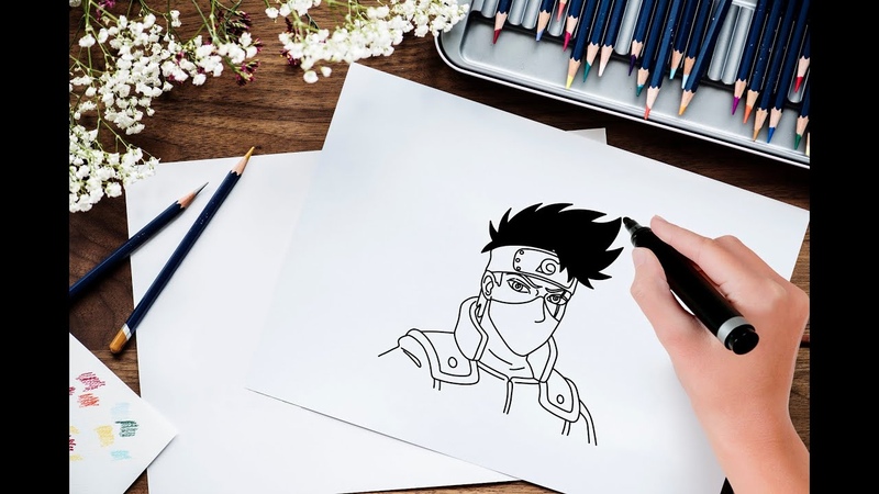 Tutorial How To Draw Kakashi Draw So Biuty Kakashi KAKASHI Naruto From The