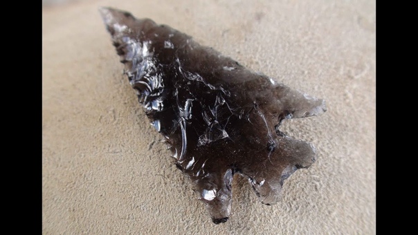 Making Obsidian Arrowhead at Glass Buttes, OR (