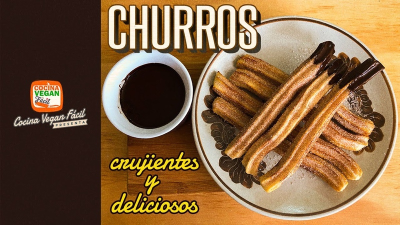Churros en casa crujientes y deliciosos Cocina Vegan