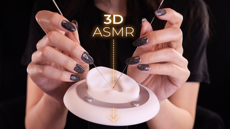 ASMR 3 D Deep Ear Canal Eardrum Cleaning ( No