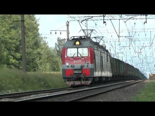 Электровоз 3ЭС4к-020 с грузовым