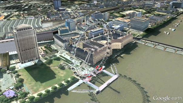 Along the Thames in London,