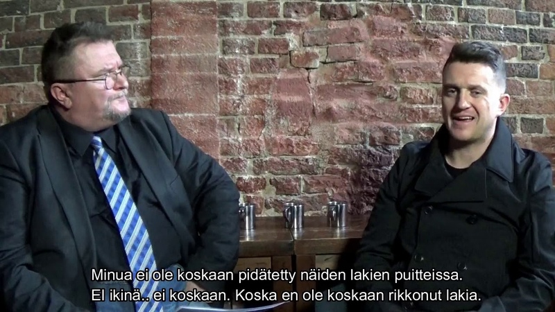 Britannian Loppu Tommy Robinson Erikoishaastattelu, haastattelijana Arto