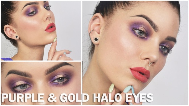 Purple Gold Halo Eyes, Linda