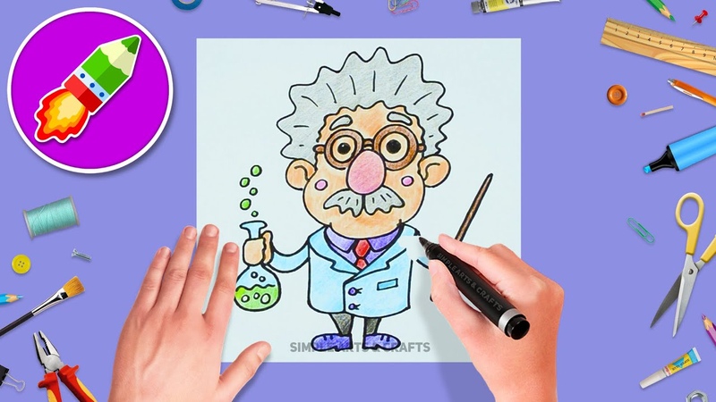 How To Draw A Professor Step By Step DIY