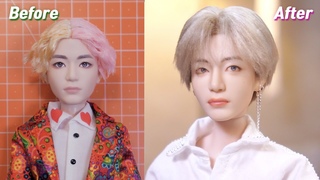 BTS V (뷔) x Mattel Dolls Repaint: Taehyung of Spring Day, MMA 2017 /방탄소년단 마텔 인형 리페인팅