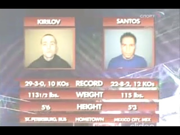Дмитрий Кириллов Сесилио Сантос, Dmitry Kirillov vs Cecilio