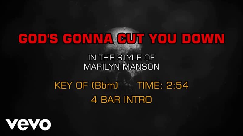 Marilyn Manson Gods Gonna Cut You Down (