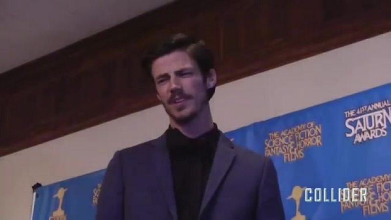 THE FLASH Grant Gustin Teases Season 2 at Saturn Awards