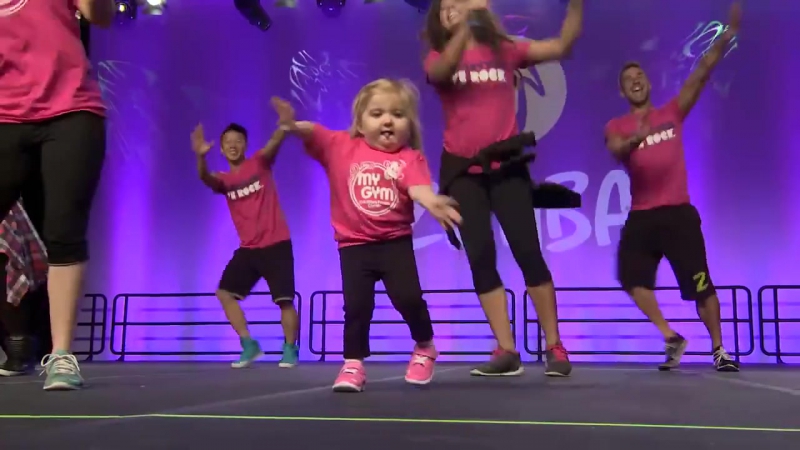 Audrey at the International Zumba Convention in