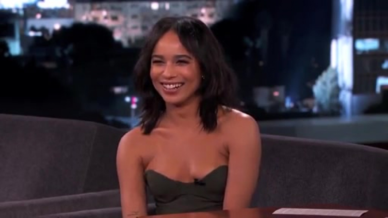 Zoë Kravitz au Jimmy Kimmel Live le19 mars