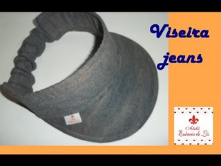 PAP - Viseira tecido jeans - Srie jeans: Vdeo 8 - Ateli Essncia de Lis