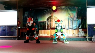 CesFur 2018 Fursuit Dance: SpinnyFox and Juicy Dog