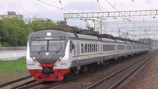 Электропоезд ЭД4М-0437 сообщением Голицыно - Икша
