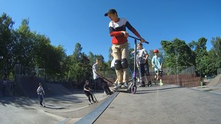 1-day kick scooter tricks скейтпарк Кузьминки 20180521
