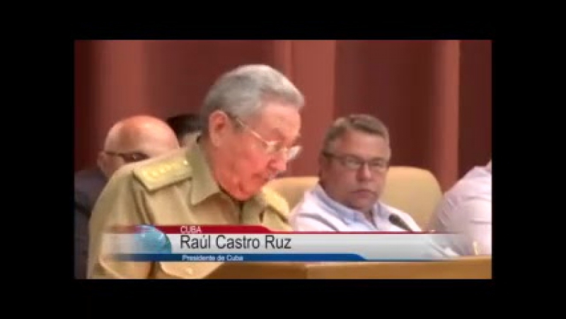 Clausura presidente cubano sesión plenaria del