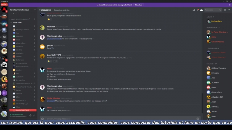 Jim Leveilleur Live Discord du lundi 12 mars