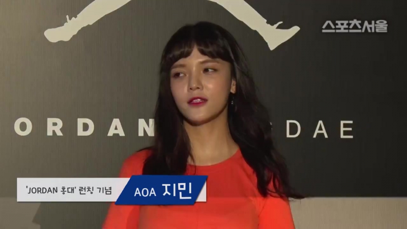 170803 AOA Jimin Jordan Hongdae store opening