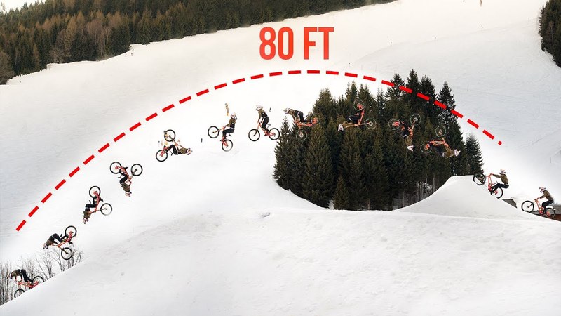 80 ft. DOUBLE BACKFLIP on a Downhill Bike Behind the Scenes of Fabiolous Escape