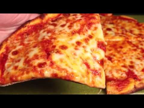 Making New York style pizza at