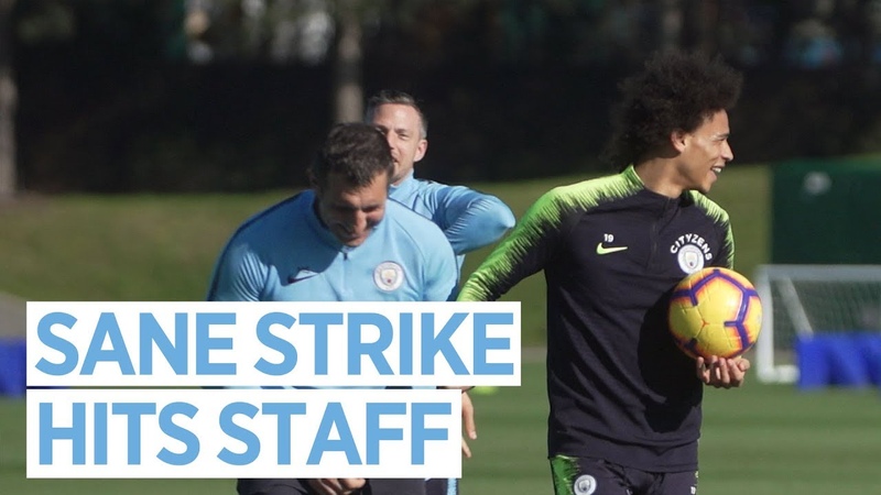 SANE FREE KICK TAKES OUT STAFF, Sun Drenched