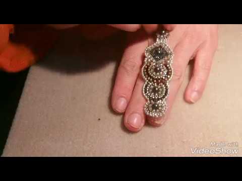 orecchini brick stitch
