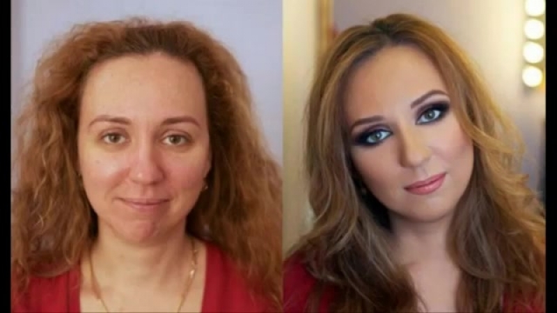 Мега секси девушки чудеса макияжа шок Mega sexy girl wonders of makeup