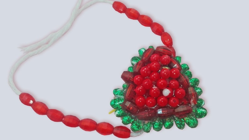 how to make rakhi using cotton buds, rakhi making, homemade rakhi